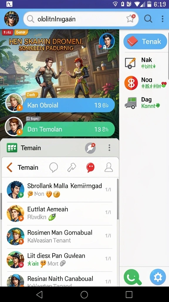 popwin - Tampilan antarmuka awal yang menarik.