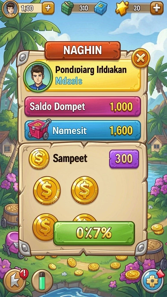 zk7 - Screenshot menunjukkan karakter yang sedang melawan rintangan.